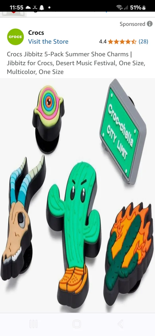 Crocs Jibbitz 5-Pack Summer Shoe Charms image indicator(5)