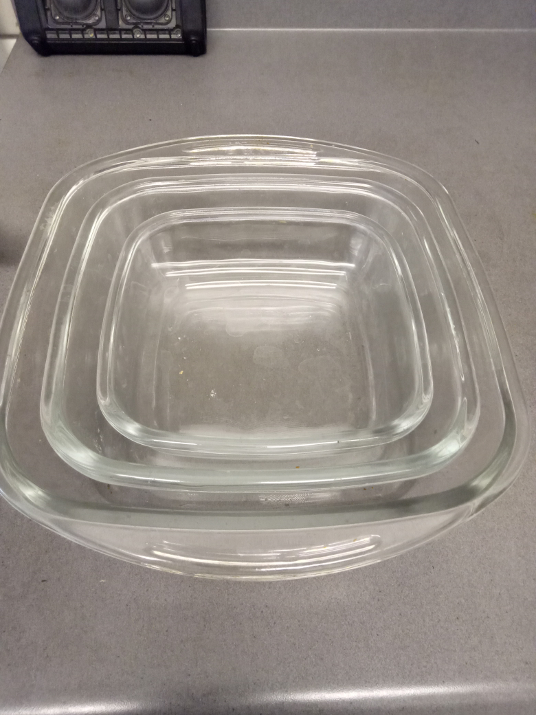 Set of 3 Glass oven Baking Dishes - photo 2