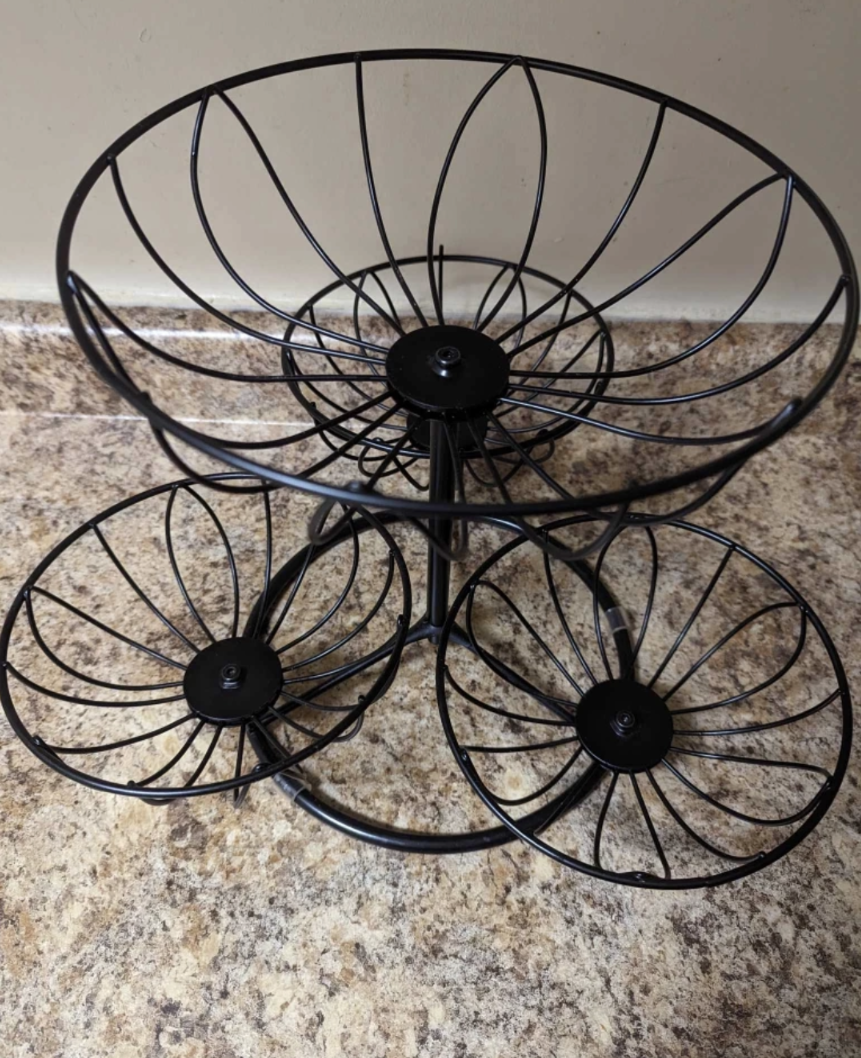 Four-Tiered Black Wire Fruit Bowl - photo 2