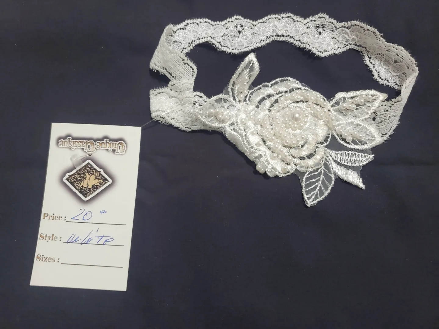 Elegant Bridal Set:  Handbag, Gloves, Necklace & Earrings, Shoes image indicator(10)