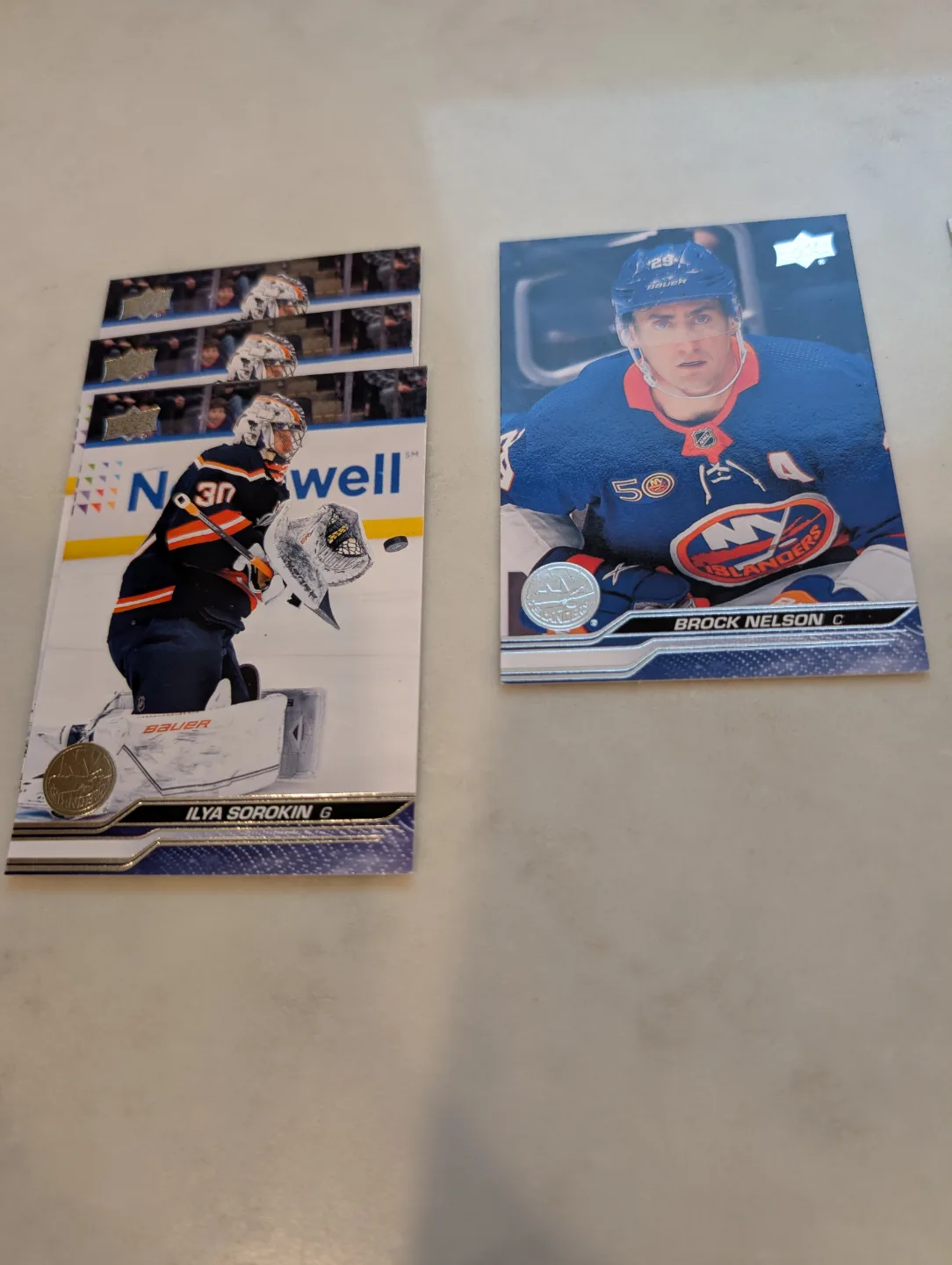 Set of four NHL hockey trading cards image indicator(2)