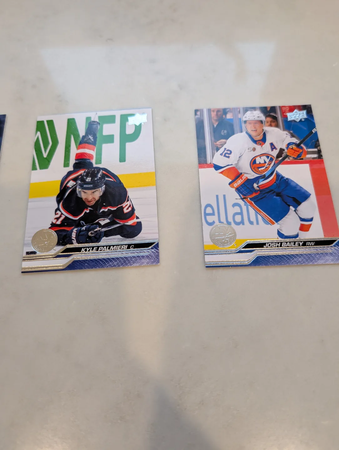 Set of four NHL hockey trading cards image indicator(3)