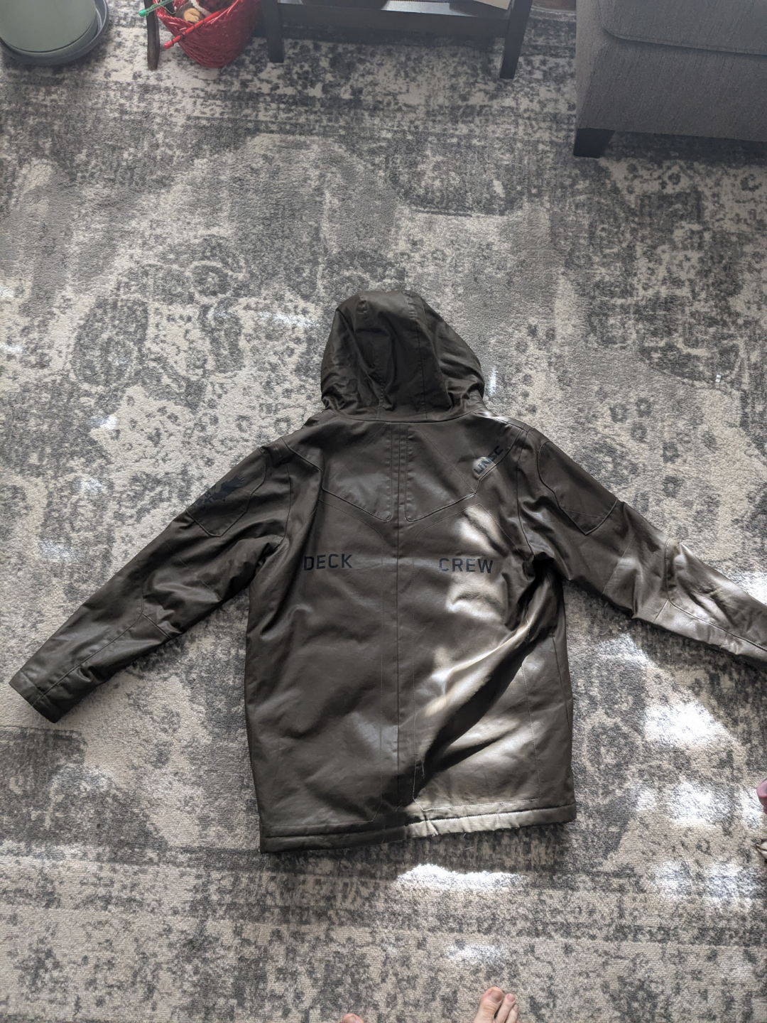 Xbox Halo UNSC Deck Crew Olive Green Hooded Jacket - photo 3