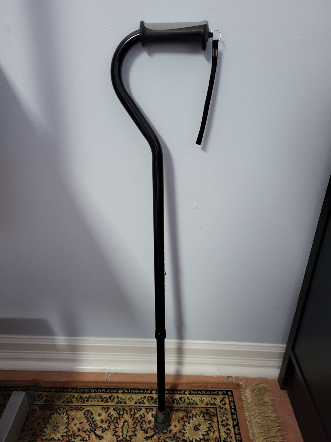 Adjustable Walking Cane with Offset Handle
