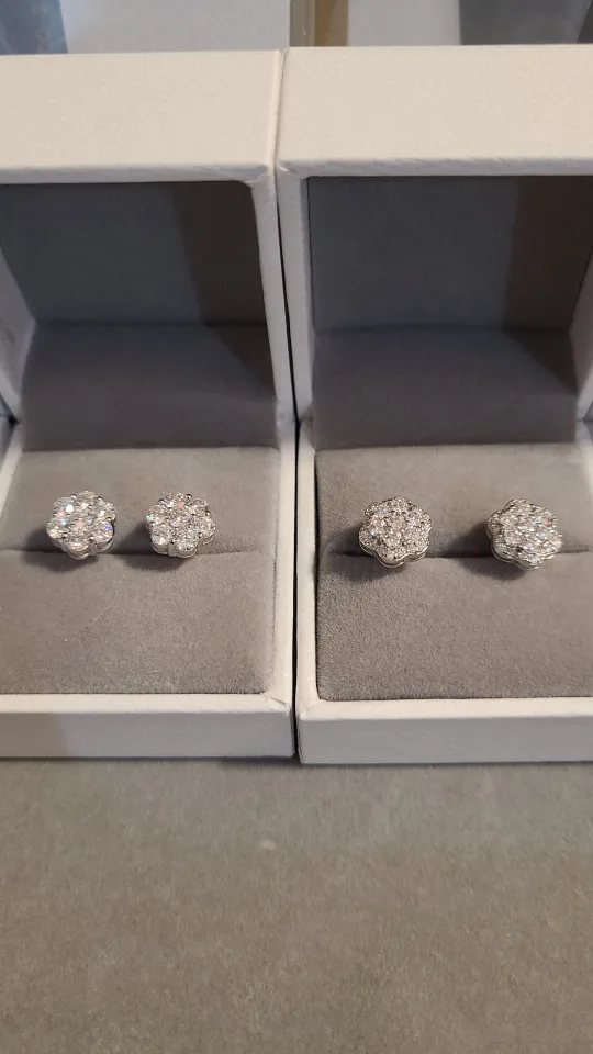 honeycomb/Flower Stud Earrings image indicator(3)