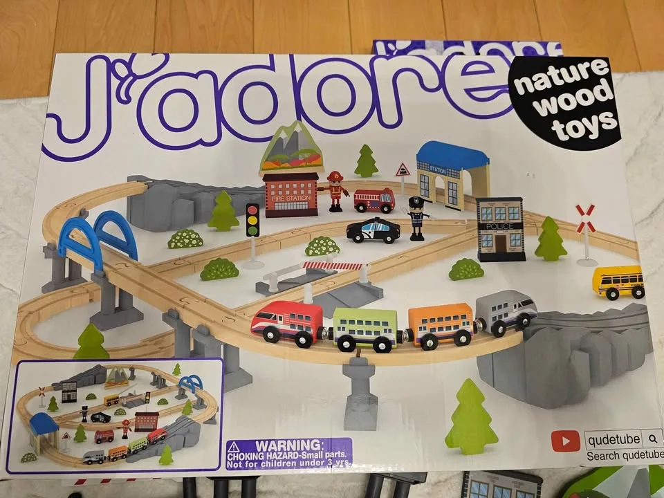 J'adore Nature Wood Toys Train Set image indicator(2)