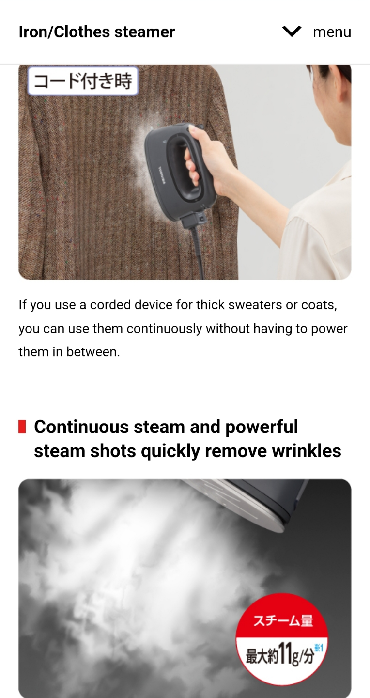 Toshiba Cordless Handheld Garment Steamer - photo 4