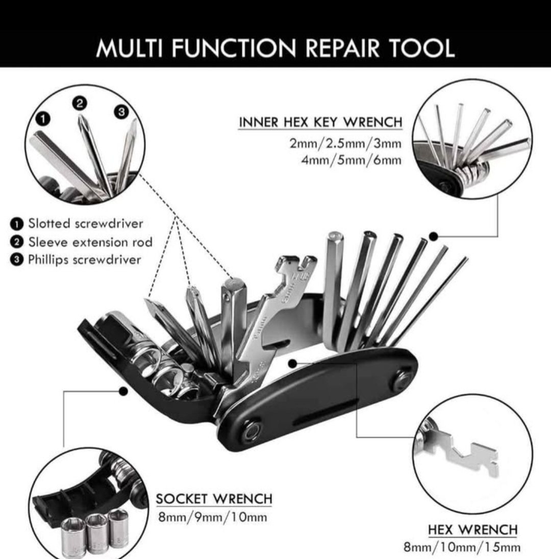 brand new Bicycle Repair Kit with pump and tools - photo 2