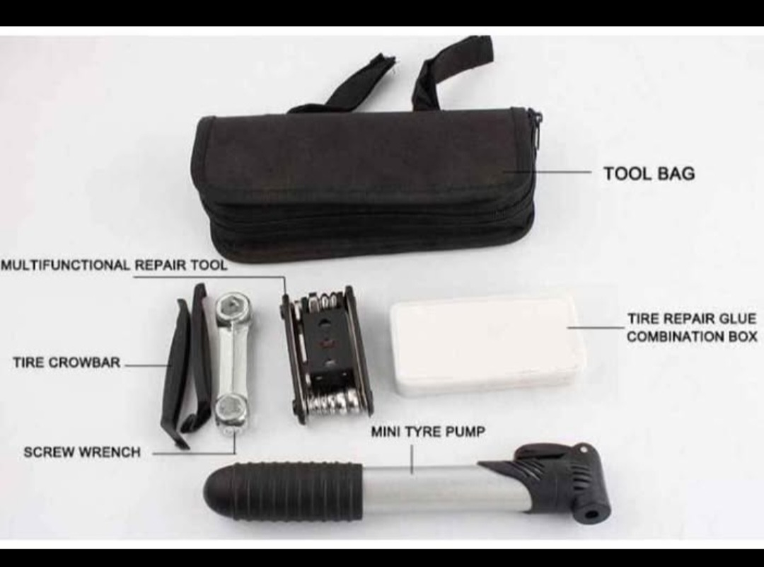 brand new Bicycle Repair Kit with pump and tools - photo 3