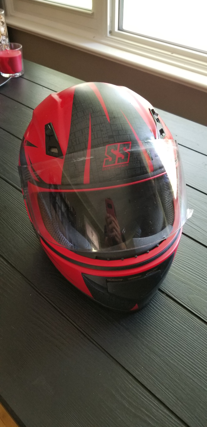 Speed and Strength SS1000 Motorcycle Helmet - Red/Black (Medium) - photo 4