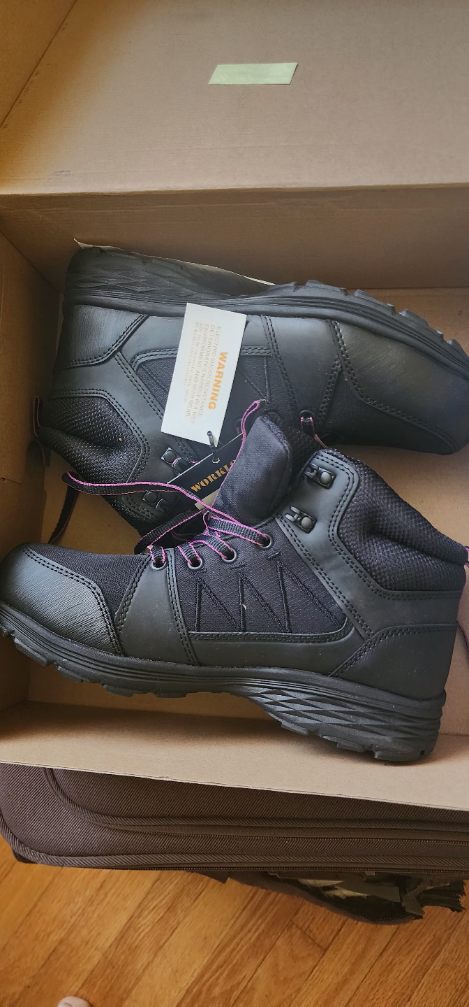 Workload Comfort X5 Women's Size 8.5 Black Work Boots