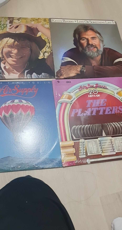 Vinyl Record  Kenny Rogers, Air Supply, The Platters, Chicago,❤️