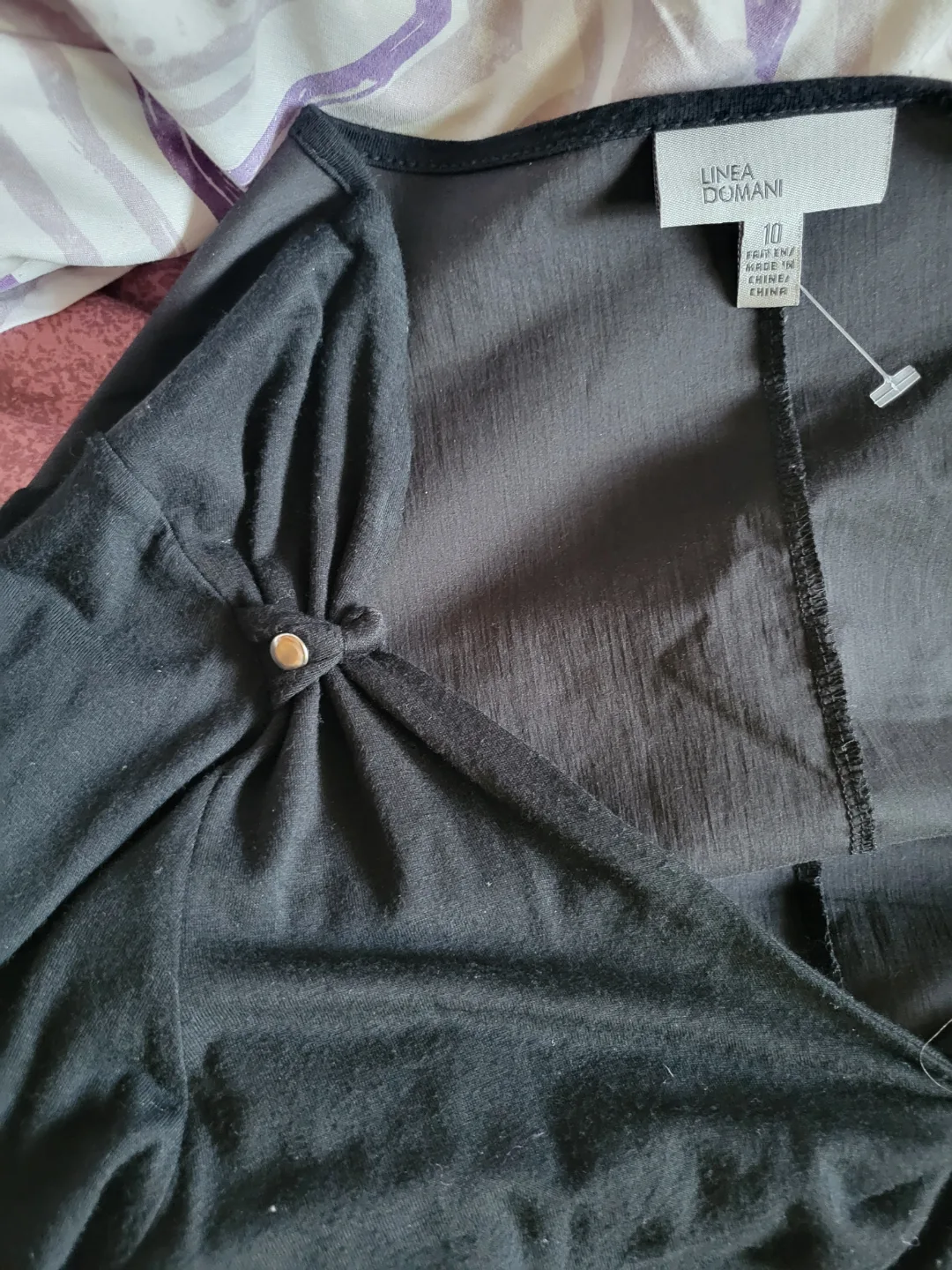 Linea Domani Black Bubble Dress Size 10 thumbnail