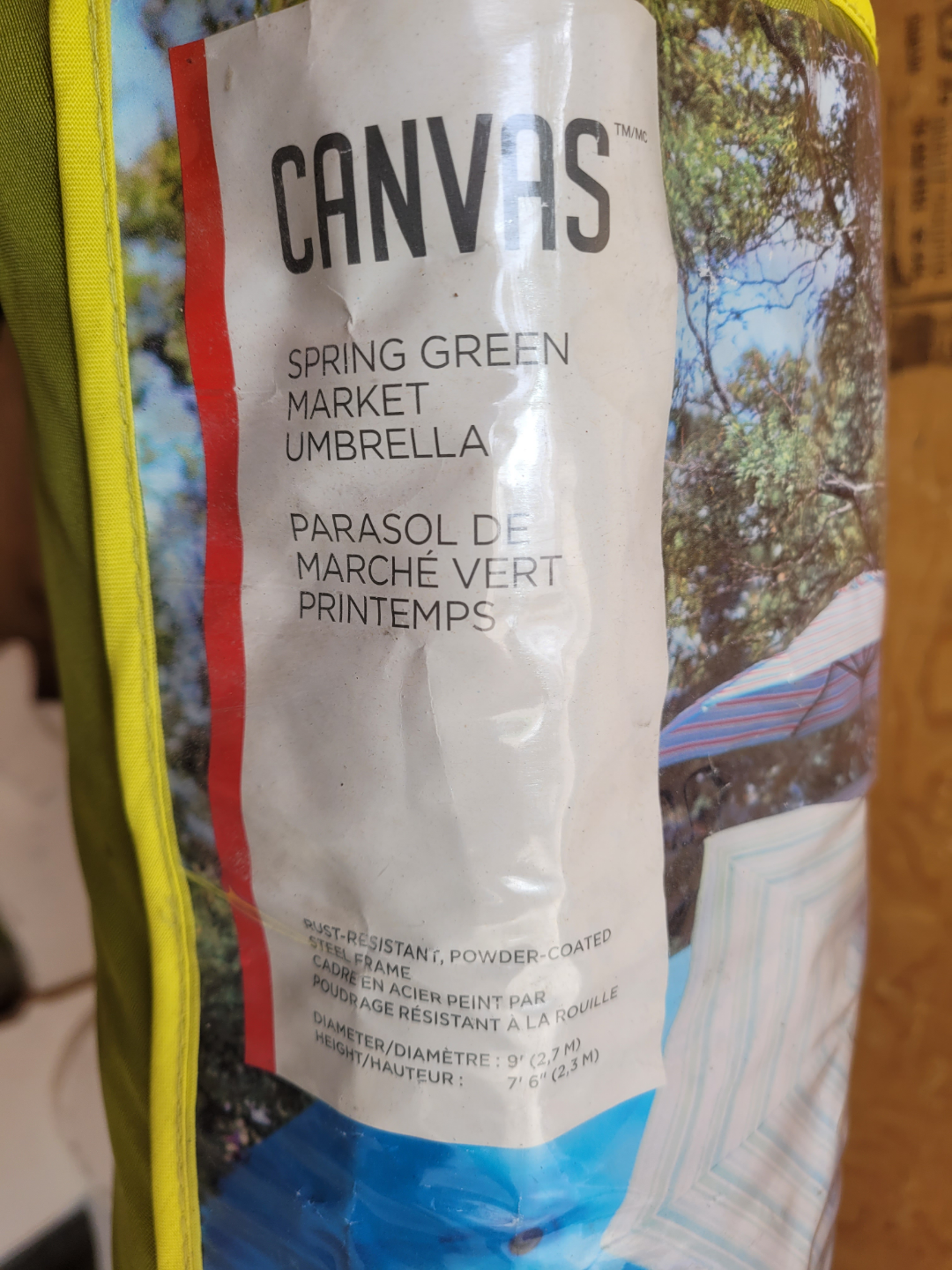 CANVAS Spring Green Market Umbrella - photo 4