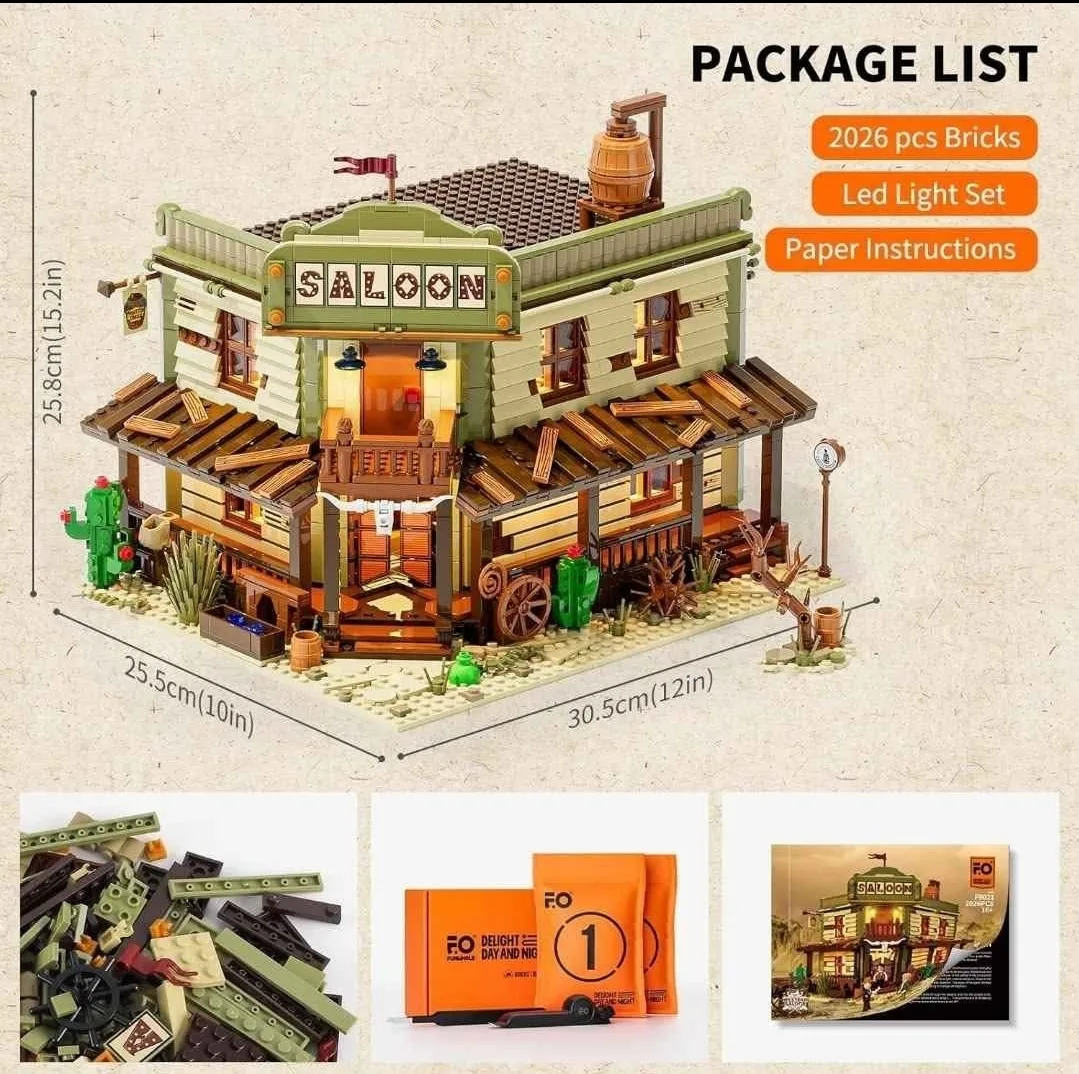 Funwhole Western-Saloon  with Led lights image indicator(2)