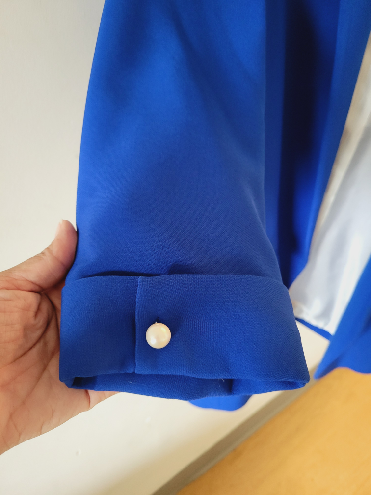 Zara Basic Royal Blue Blazer Size M - photo 3