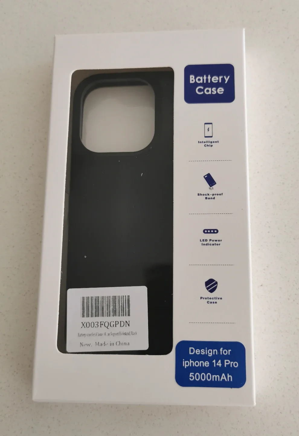 iPhone 14 Pro 5000mAh Battery Case - Black thumbnail