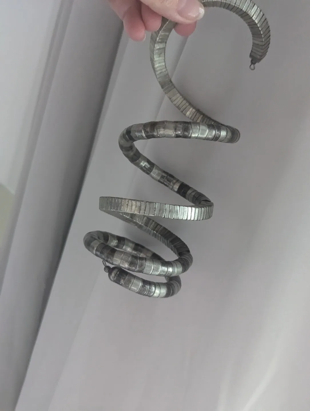 Unique Silver Tone Coiled Bracelet image indicator(3)