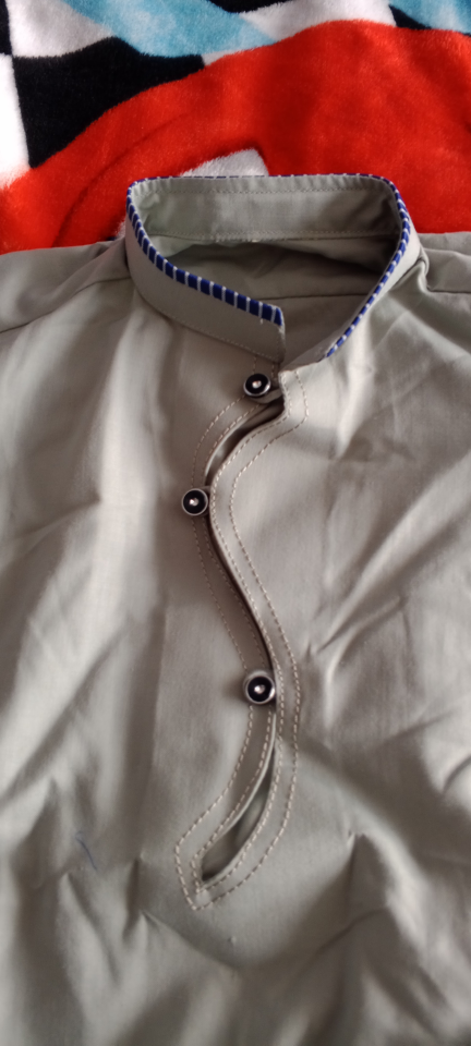 Boys Light Grey Shalwar Kameez