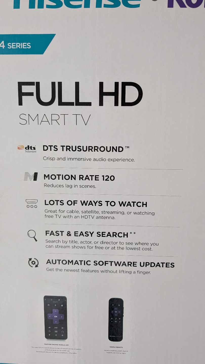 43" Hisense Roku TV Full HD - photo 5