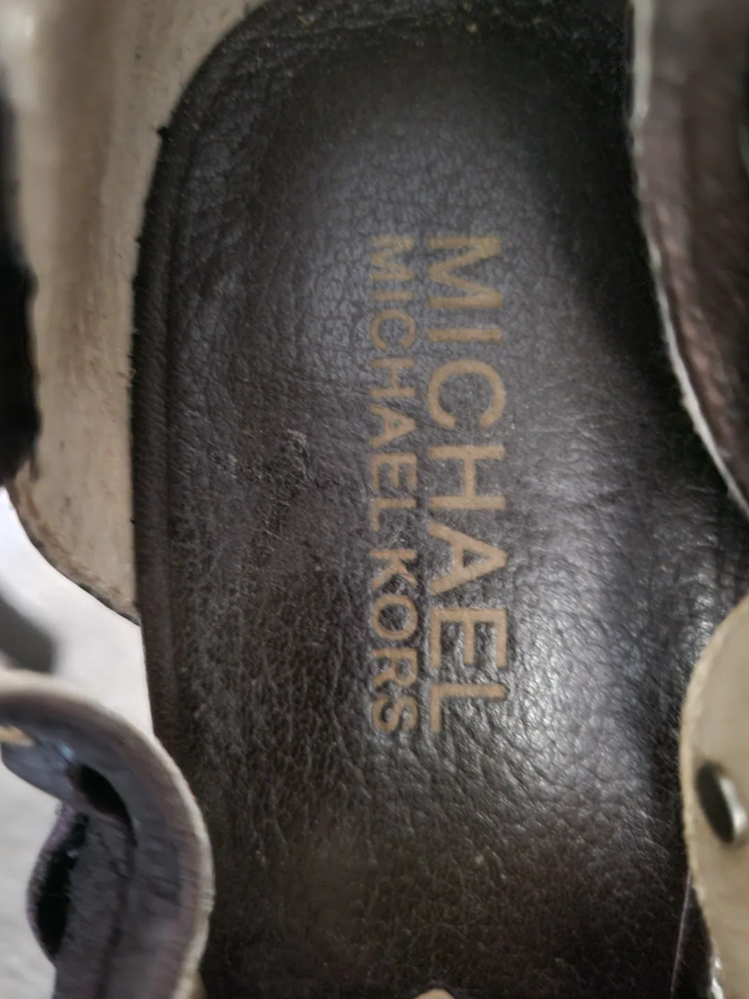 Michael Kors Brown Leather Sandals image indicator(5)