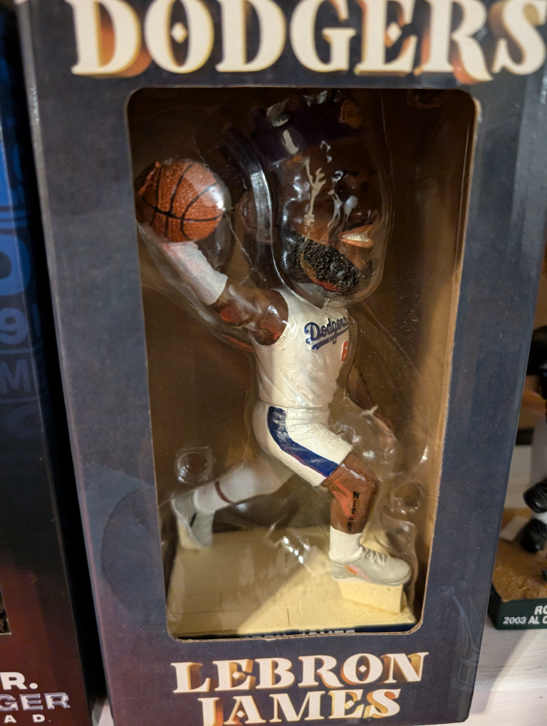 LeBron James Dodgers Bobblehead