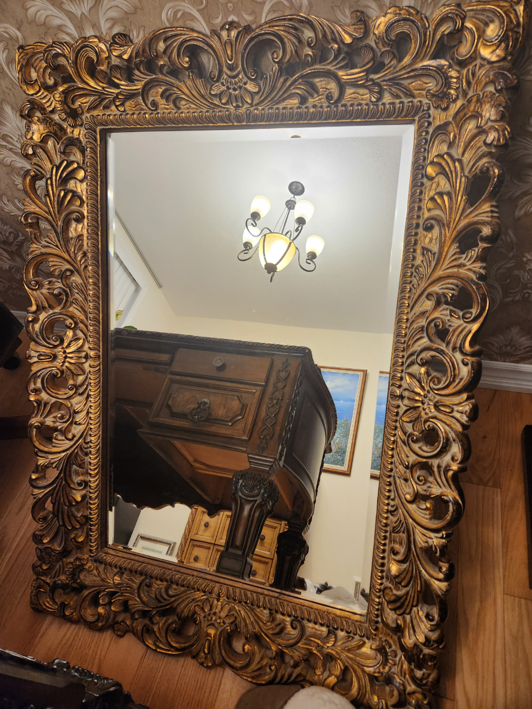 Ornate Gold Mirror - Large Statement Piece - photo 2