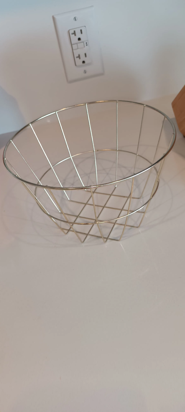 Wooden Knife Block ( with 2 knives) and Wire Basket Set - photo 2