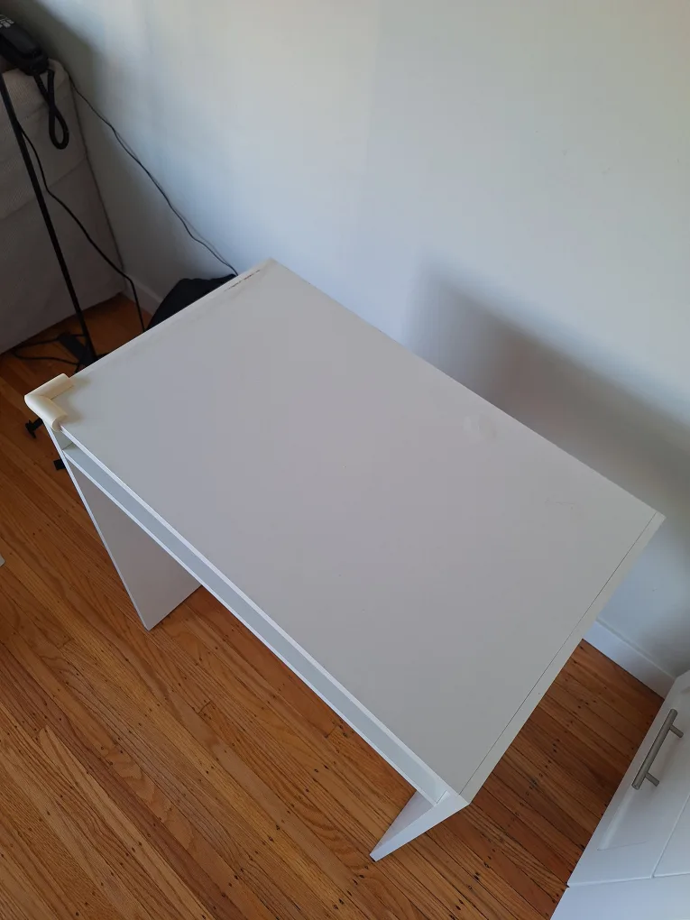 💚White Desk with Shelf for makeup or work from home image indicator(2)