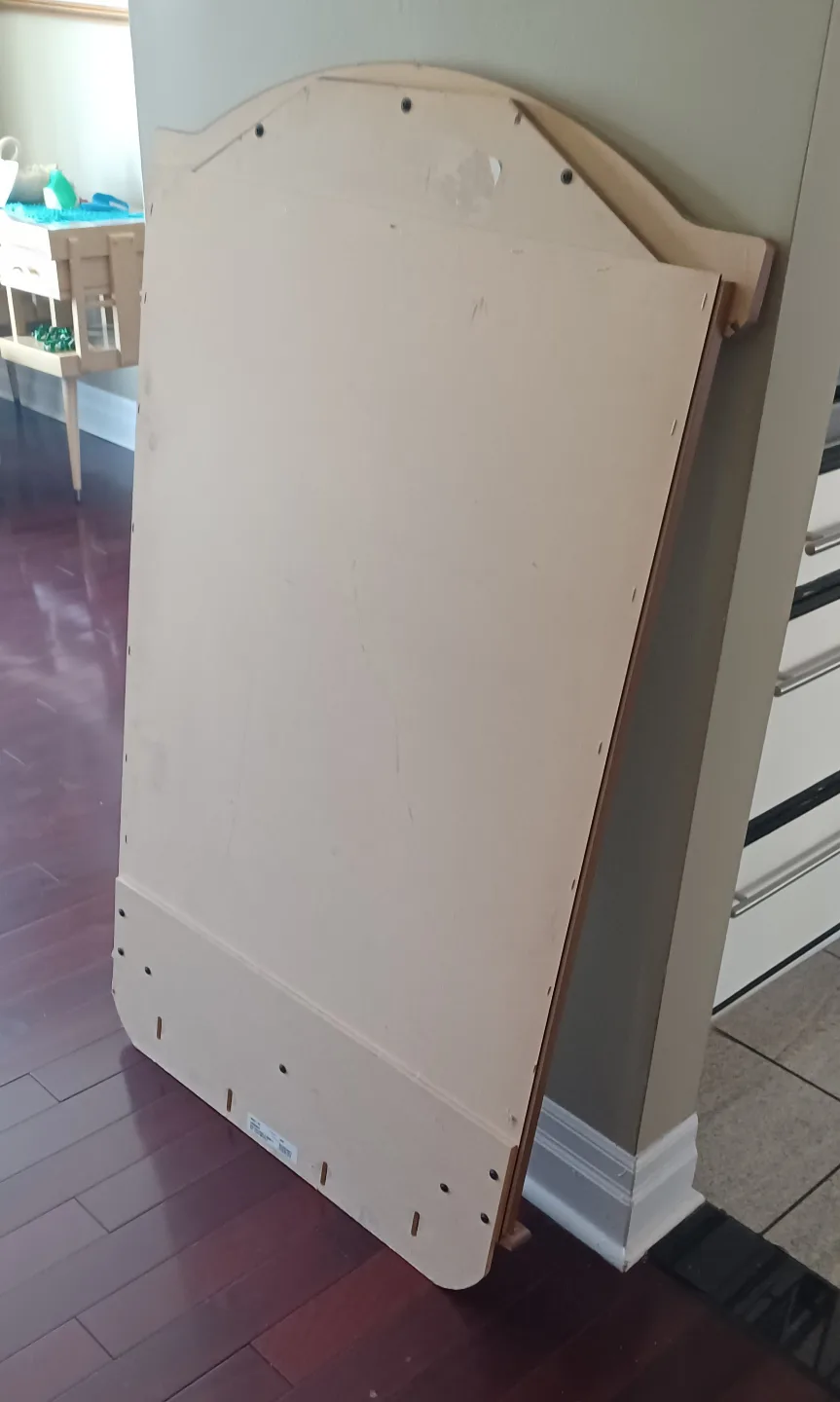 Vintage Large Wooden Vanity Mirror image indicator(6)