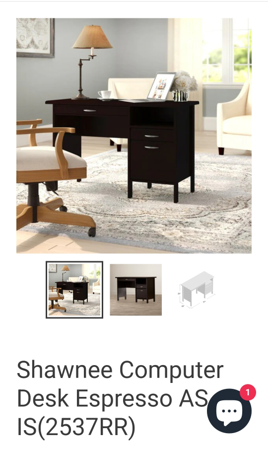 *NEW* *Unassembled* Computer Desk Espresso - photo 2