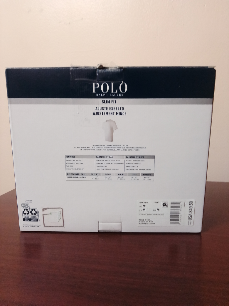 NWT Polo Ralph Lauren 2-Pack Slim Fit Cotton Crew Neck T-Shirts - photo 2