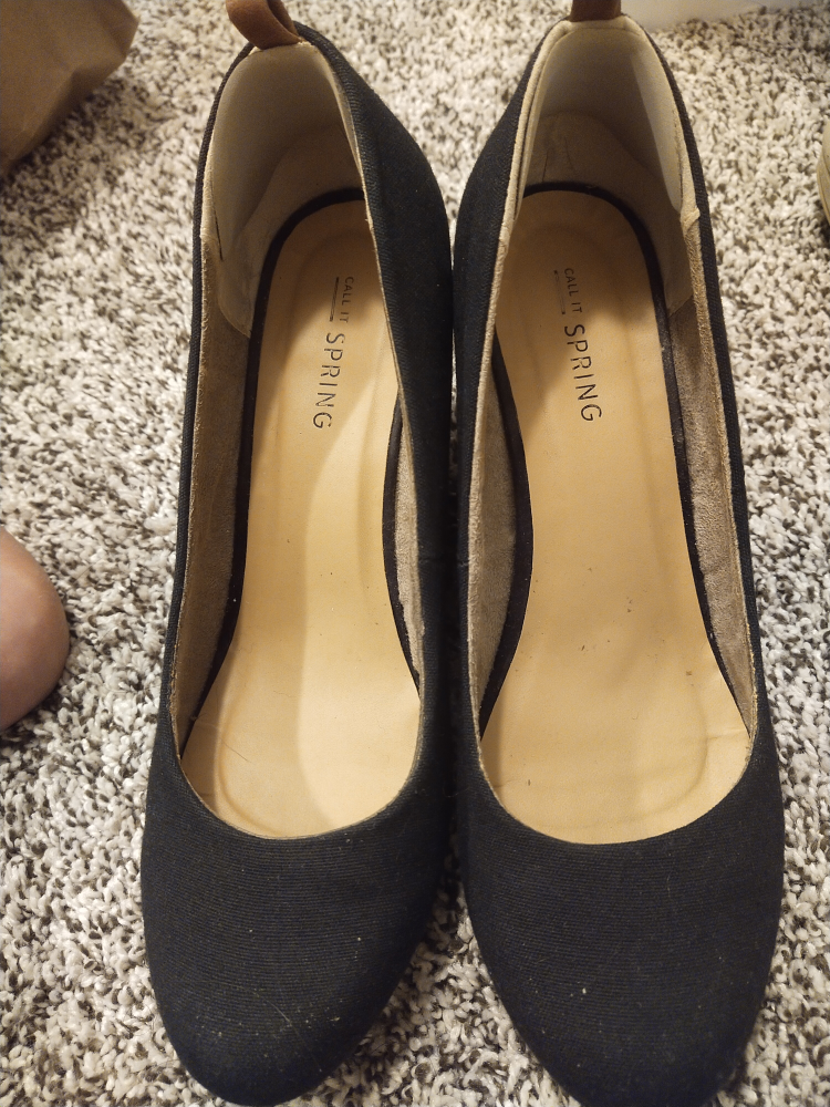 Gallant Spring Black Wedge Heels