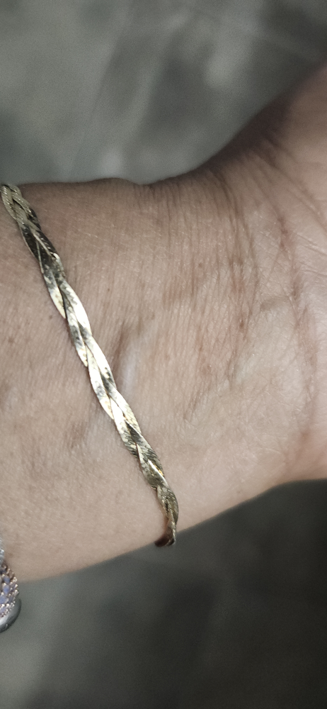 10k Gold Braided Bracelet For Sale $200 - photo 2