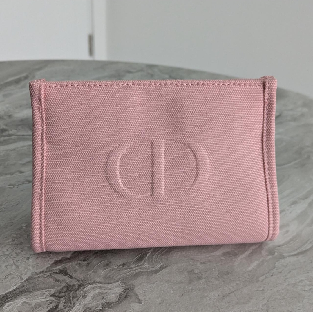 Dior Pink Canvas Pouch
