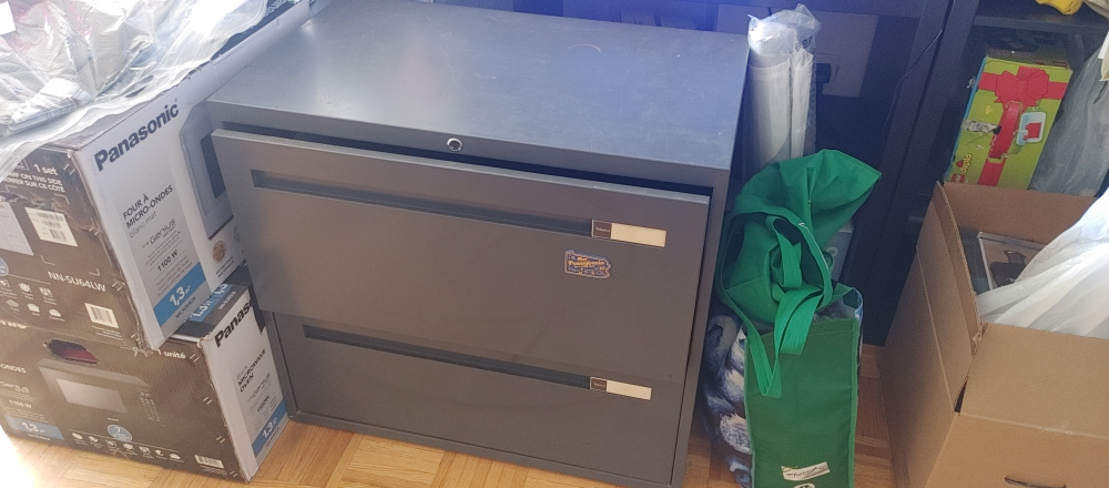 Two-Drawer Metal Filing Cabinet