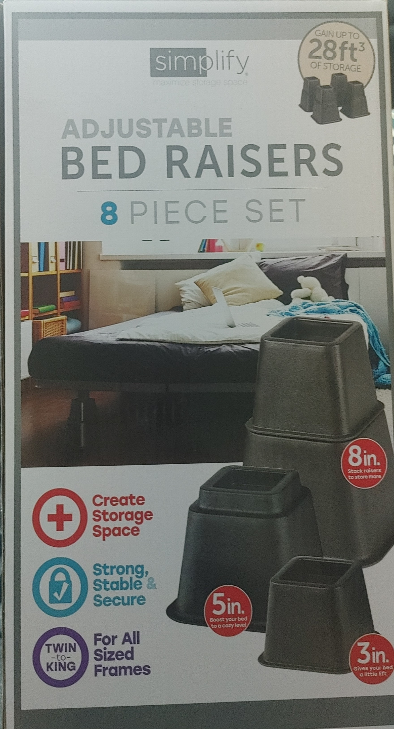 Bed Raisers - 8 Piece Set