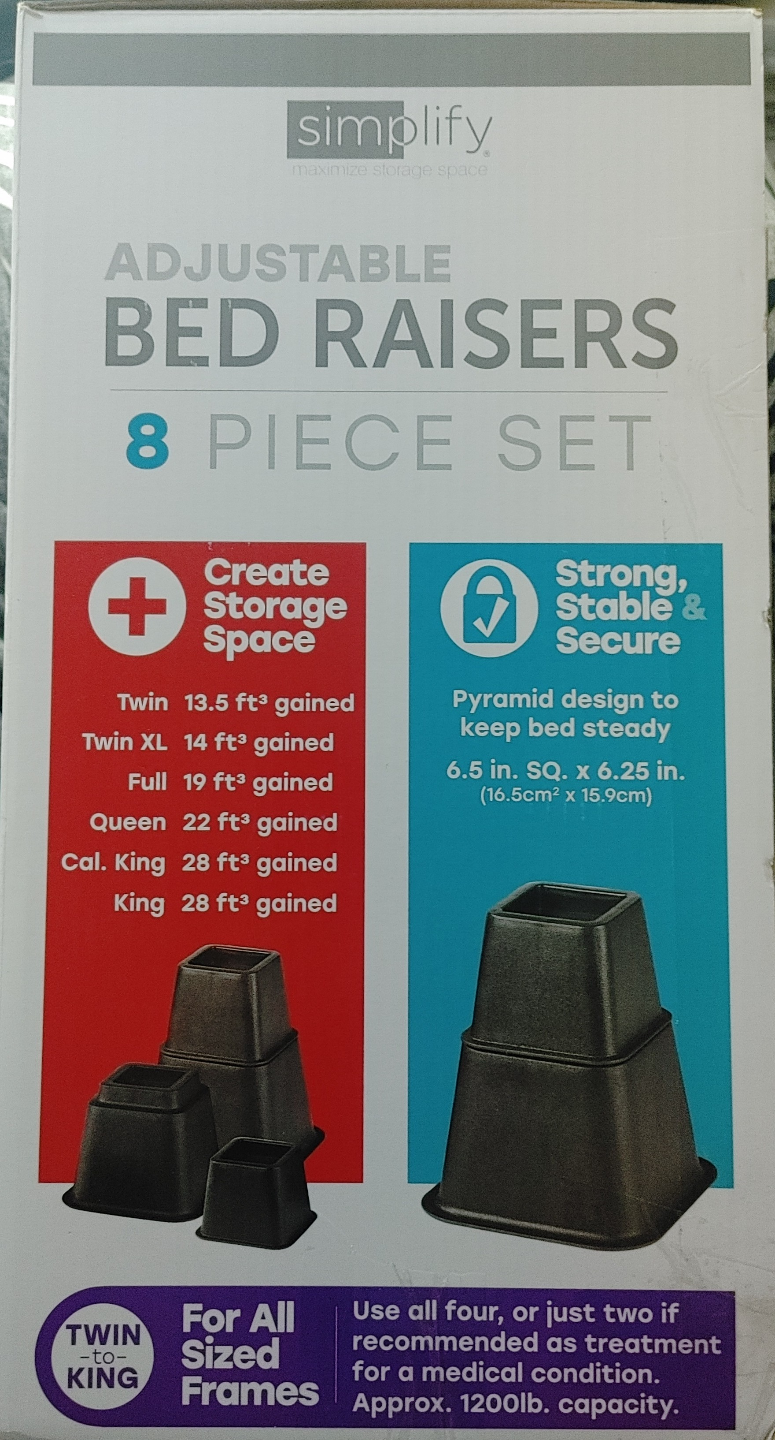 Bed Raisers - 8 Piece Set - photo 3