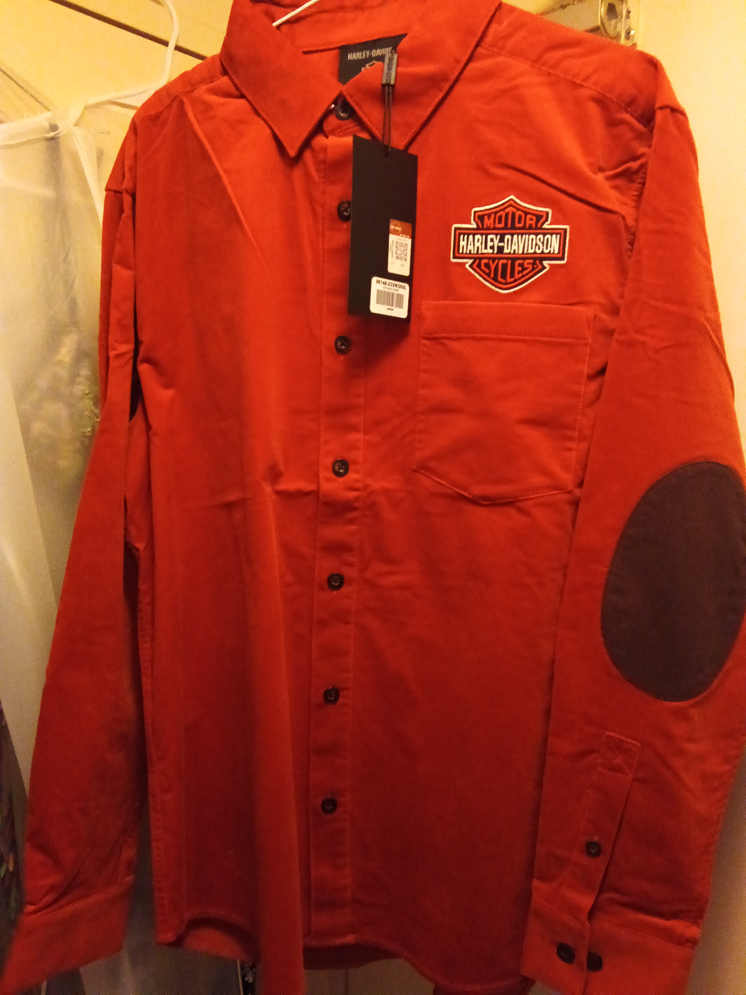 Authentic Harley-Davidson Men's Corduroy Shirt - Orange - photo 5