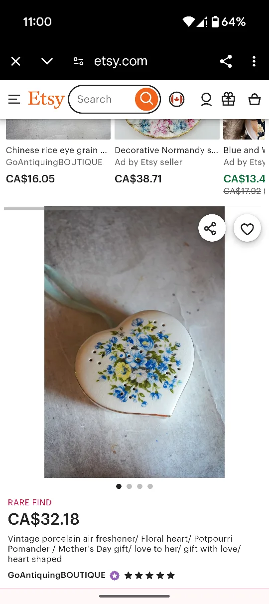 Vintage Potpourri Air Freshener/Pomander 💚 image indicator(3)