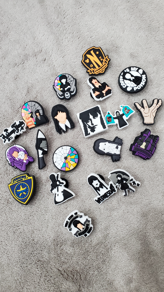 Wednesday Addams Jibbitz Charms 20 pcs - photo 2