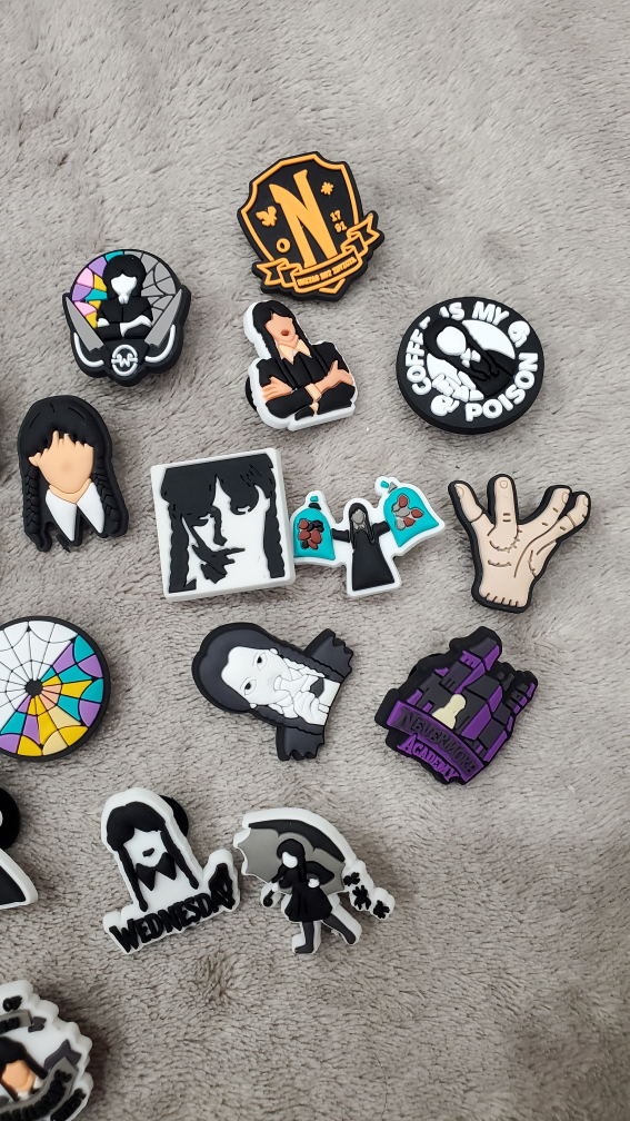 Wednesday Addams Jibbitz Charms 20 pcs - photo 5