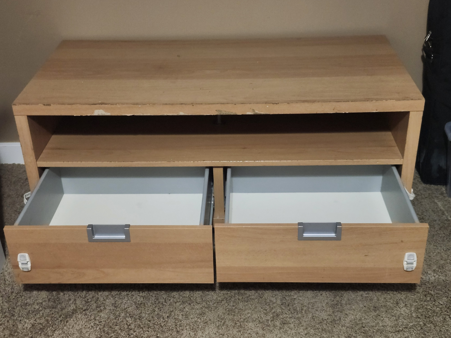 IKEA TV Stand with Two Drawers - photo 2