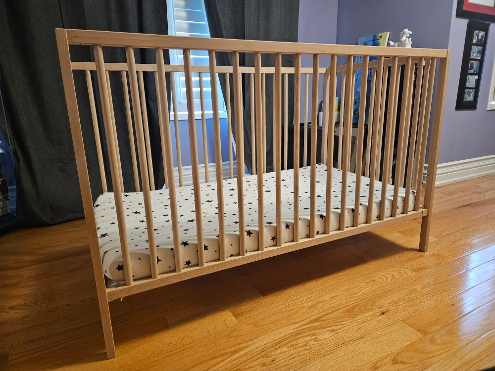 IKEA SNIGLAR Crib - Light Wood image indicator(2)