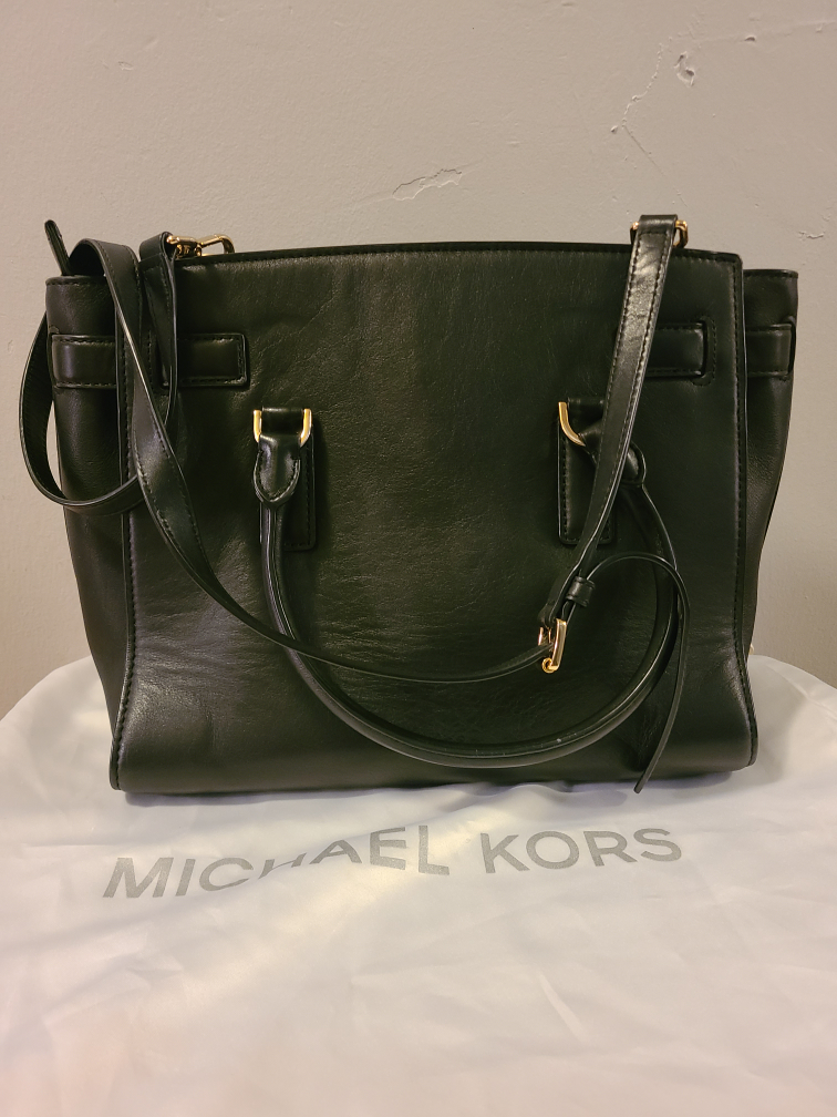 Michael Kors Black and Leopard Print Handbag - photo 2