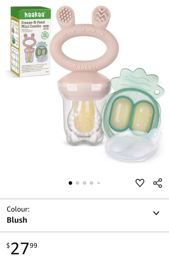 HaaKaa Freeze-N-Feed Mini Combo - Blush Pink