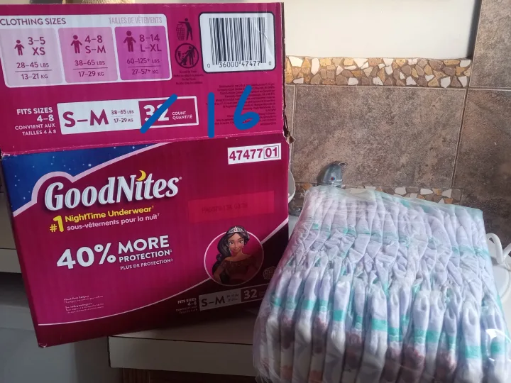 GoodNites NightTime Underwear Size S-M 16 Count 💚 image indicator(2)