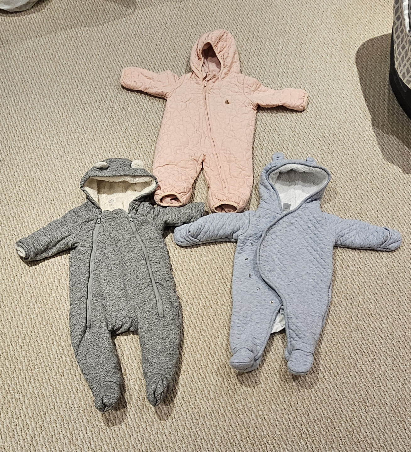Only Pink snowsuit is available. (Baby Gap)