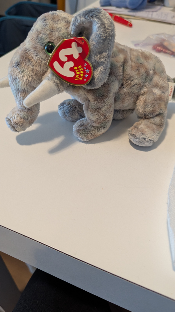 Ty Beanie Babies Pounds the Elephant