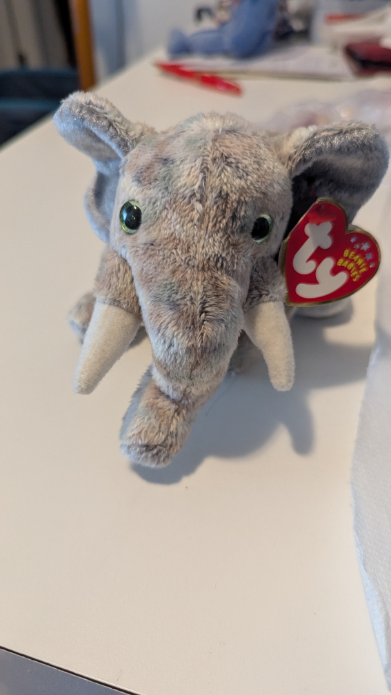 Ty Beanie Babies Pounds the Elephant - photo 2